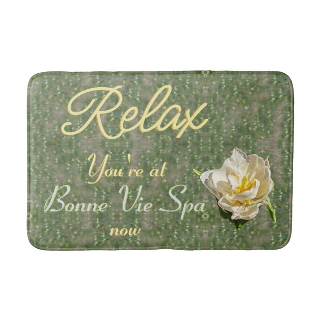 Alfombrilla De Baño Relax Personalizado Spa-Bath Mat (Anverso)