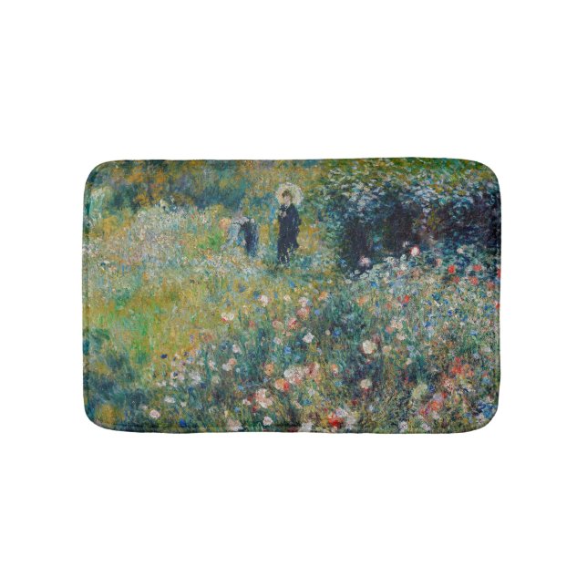 Alfombrilla De Baño Renoir - Mujer con sombrilla en un jardín (Anverso)