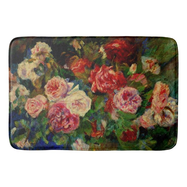 Alfombrilla De Baño Renoir - Rosas (Anverso)