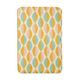 Alfombrilla De Baño Repeating geometric pattern in beige background