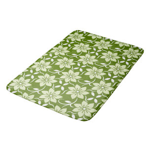 Alfombrilla De Baño Repetición de Flor de Olivo