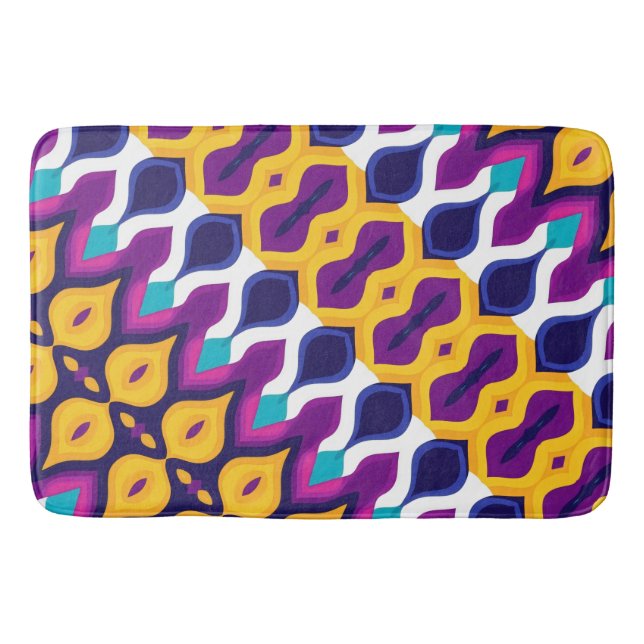 Alfombrilla De Baño Repetición de la llama del atardecer (Anverso)