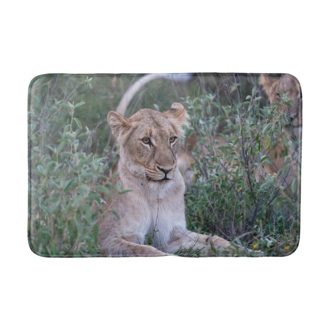 Alfombrilla De Baño Resting Lioness Wildlife Photography (Anverso)
