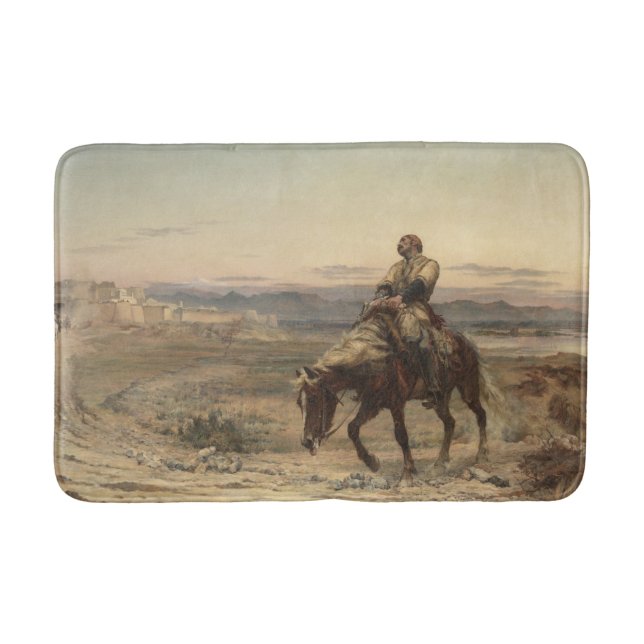 Alfombrilla De Baño Restos de un ejército (por Elizabeth Thompson) (Anverso)