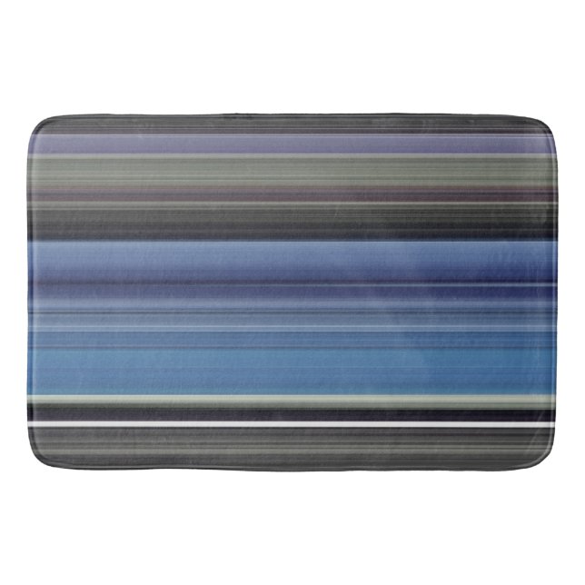 Alfombrilla De Baño Resumen #1: Azul y gris (Anverso)