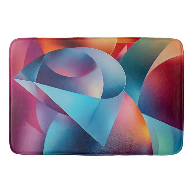 Alfombrilla De Baño Resumen Art Bath Mat (Anverso)