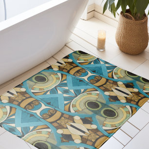 Alfombrilla De Baño Resumen Art Decó 1
