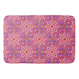 Alfombrilla De Baño Resumen bohemio rojo de Bath Mat