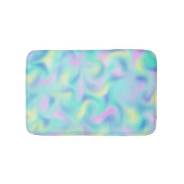 Alfombrilla De Baño Resumen Bonito Pastel Swirls