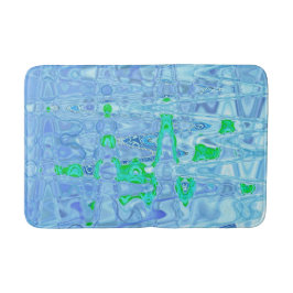 Alfombrilla De Baño Resumen cósmico Lavanda Gris Retro Ripples