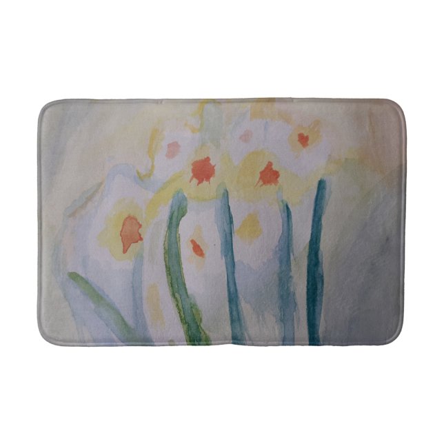 Alfombrilla De Baño Resumen Daffodils Bath Mat (Anverso)
