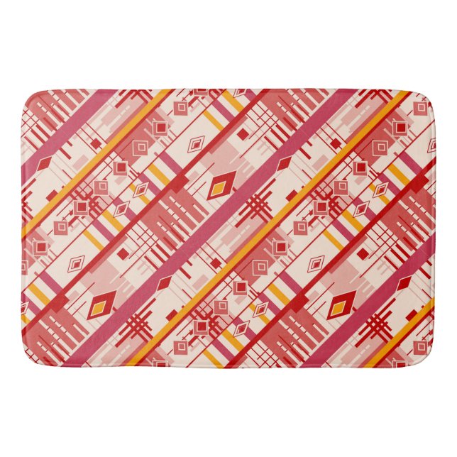 Alfombrilla De Baño Resumen de elementos geométricos modernos ornament (Anverso)