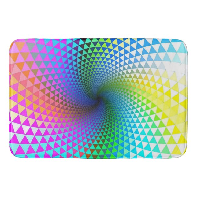 Alfombrilla De Baño Resumen de la estera de baño/arco iris (Anverso)