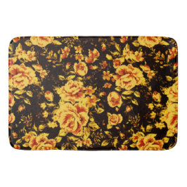 Alfombrilla De Baño Resumen de la textura de vidrio espumoso floral