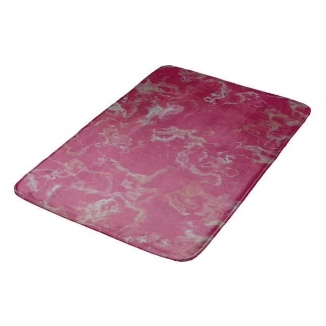Alfombrilla De Baño Resumen de Mármol rosa (Angular)