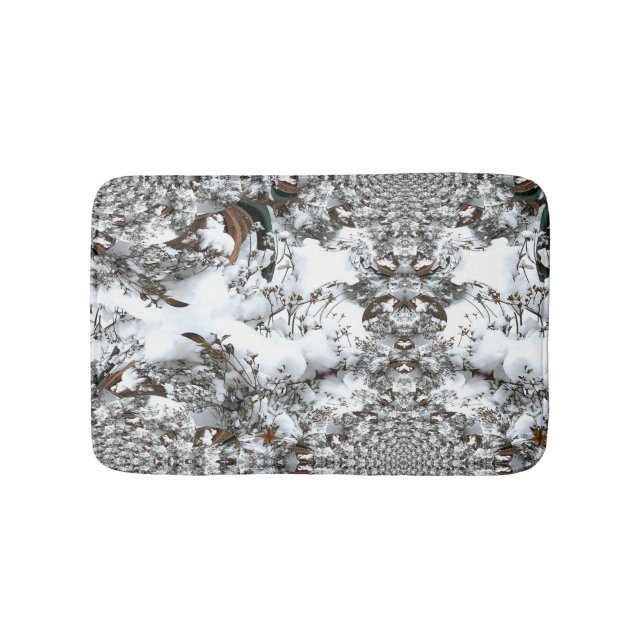 Alfombrilla De Baño Resumen de nieve (Anverso)