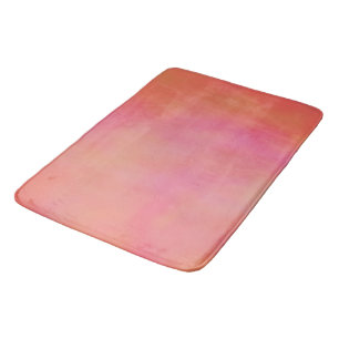 Alfombrilla De Baño Resumen de nube marrled rosa y Naranja