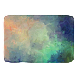 Alfombrilla De Baño Resumen de pintura colorida #5