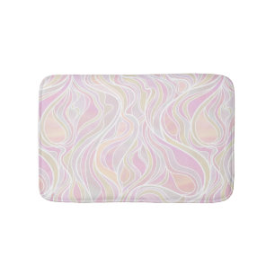 Alfombrilla De Baño Resumen de Vidrio Manchado Psicodelic Pastel