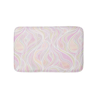 Alfombrilla De Baño Resumen de Vidrio Manchado Psicodelic Pastel