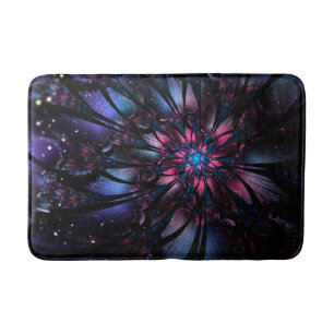 Alfombrilla De Baño Resumen del diseño de flor fractal.