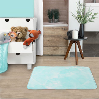 Alfombrilla De Baño Resumen del patrón acuático azul de Aqua