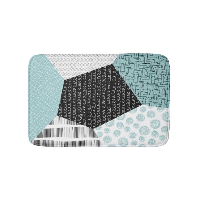 Alfombrilla De Baño Resumen Dibujo a Mano Libre: Fondo Artístico. (Anverso)