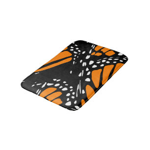 Alfombrilla De Baño Resumen Diseño de la mariposa monarca
