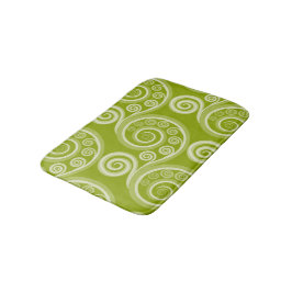 Alfombrilla De Baño Resumen Fern Verde Fino Fanco Bath Mat