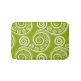 Alfombrilla De Baño Resumen Fern Verde Fino Fanco Bath Mat