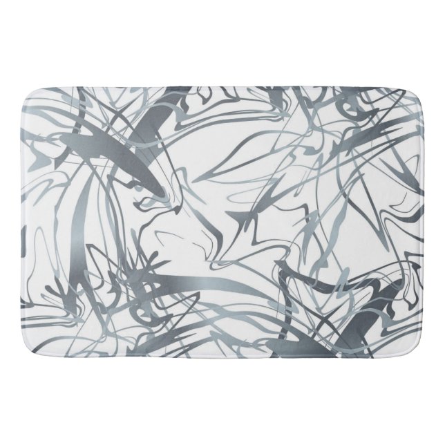 Alfombrilla De Baño Resumen geométrico Diseño de formas modernas mínim (Anverso)