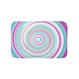 Alfombrilla De Baño Resumen Mat de baño de espiral Verde azulada púrpu
