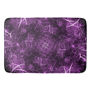 Alfombrilla De Baño Resumen morado Fractal_Bath Mat_Bathroom Decoració