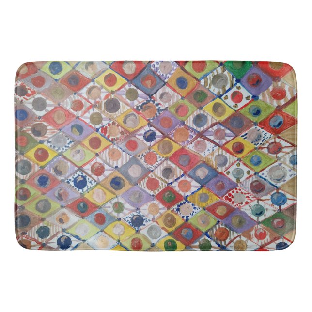 Alfombrilla De Baño Resumen no 4 jugar como niños Pintura (Anverso)