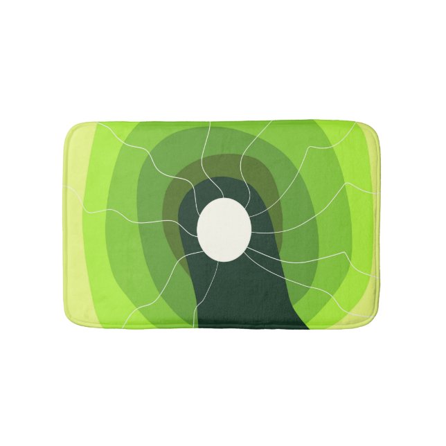 Alfombrilla De Baño Resumen verde (Anverso)