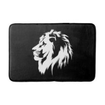 Retrato de león (blanco)