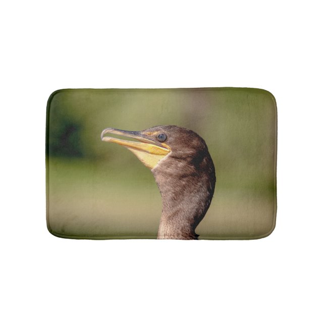 Alfombrilla De Baño Retrato de un cormorán (Anverso)