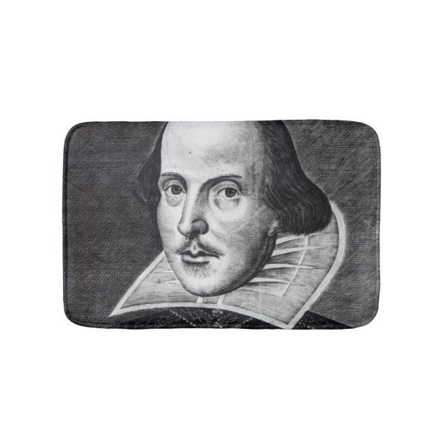 Alfombrilla De Baño Retrato de William Shakespeare (Anverso)