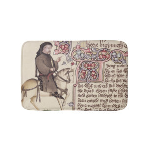 Alfombrilla De Baño Retrato del facsímil de Geoffrey Chaucer de