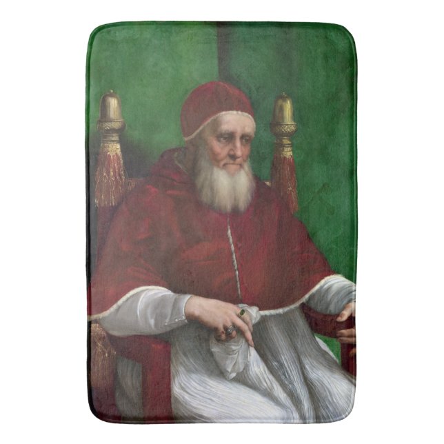 Alfombrilla De Baño Retrato del Papa Julius II (de Rafael) (Frente vertical)