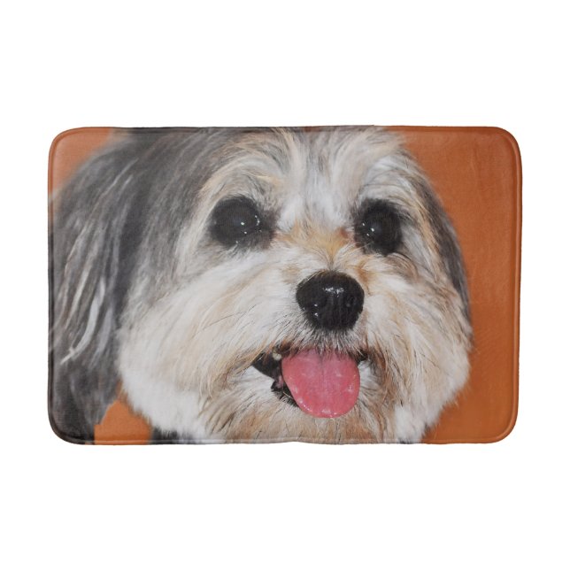 Alfombrilla De Baño Retrato del perro de Havanese (Anverso)