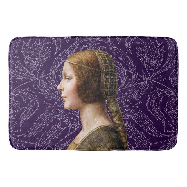 Alfombrilla De Baño Retrato Leonardo da Vinci La Bella Principessa (Anverso)