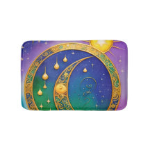 Retro Boho Sol Luna Estrellas Hippie Vintage