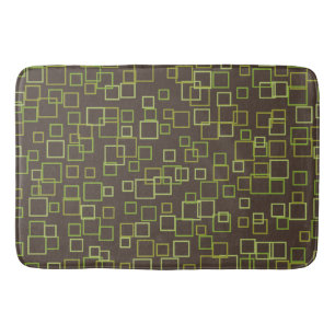 Alfombrilla De Baño Retro Brown Lime Bath Mat Rug