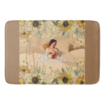 Retro de cosecha colorida con encaje y flores