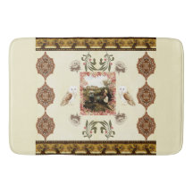 Retro de cosecha colorida con encaje y flores