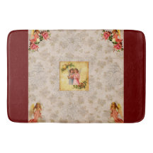 Retro de cosecha colorida con encaje y flores