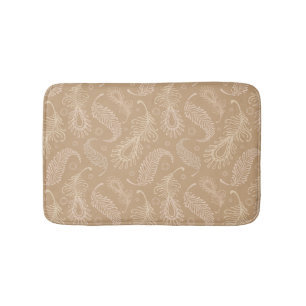 Alfombrilla De Baño Retro-feater-pálido-modelo