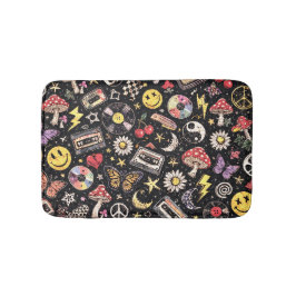 Alfombrilla De Baño Retro Grunge Sunshine Bliss