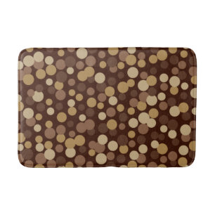 Alfombrilla De Baño Retro Guay Brown Dots Bathroom Rug Bath Mat